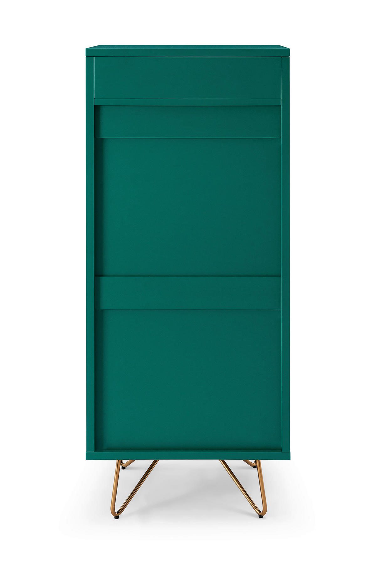 KOMMODE  in 45/110/40 cm  - Messingfarben/Grün, Design, Holzwerkstoff/Metall (45/110/40cm) - Livetastic