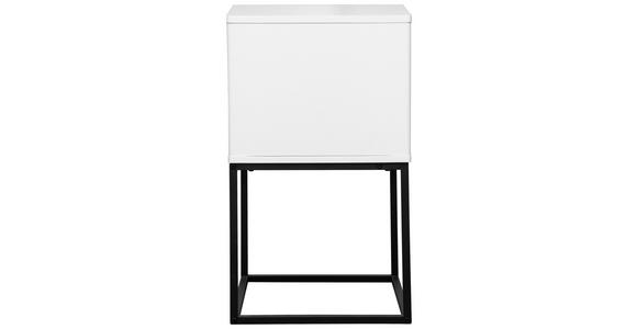 NACHTKÄSTCHEN 40/65/38,5 cm  in Schwarz, Weiß  - Schwarz/Weiß, Design, Holzwerkstoff/Metall (40/65/38,5cm) - Carryhome