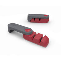 MASAT ZA OŠTRENJE NOŽEVA   12,8/4/4 cm            - tamnosiva/crvena, Osnovno, metal/plastika (12,8/4/4cm) - Joseph Joseph