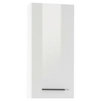 HÄNGESCHRANK 32/70/17 cm  - Weiß Hochglanz/Weiß, Design, Glas/Holzwerkstoff (32/70/17cm) - Musterring
