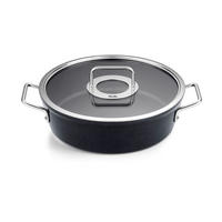 BRATENTOPF Adamant 4,3 L  - Schwarz, Basics, Glas/Metall (28cm) - Fissler