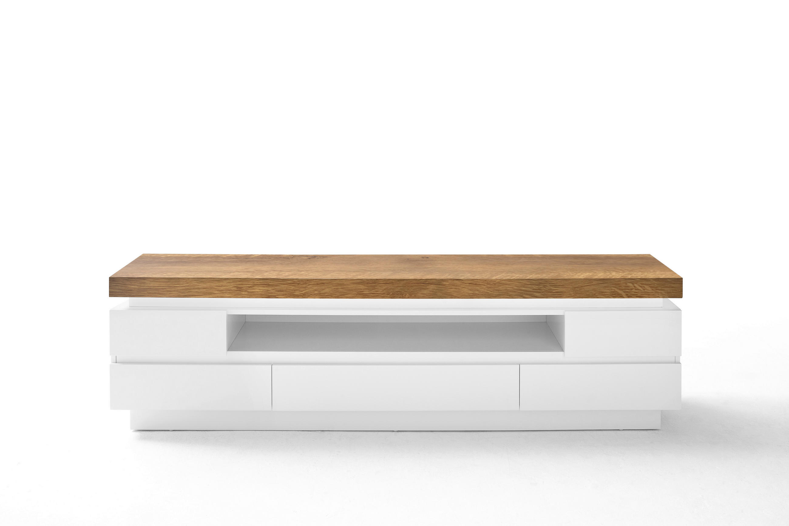 LOWBOARD  in 175/48/40 cm  - Eichefarben/Weiß, Design, Holzwerkstoff (175/48/40cm) - Livetastic
