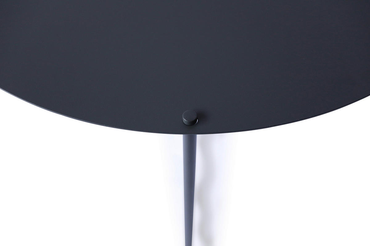 COUCHTISCH 83/83/40 cm rund Anthrazit  - Anthrazit, Design, Metall (83/83/40cm) - Xora