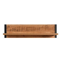 WANDBOARD in 110/28/23 cm Naturfarben, Schwarz  - Schwarz/Naturfarben, Basics, Holzwerkstoff (110/28/23cm) - MID.YOU