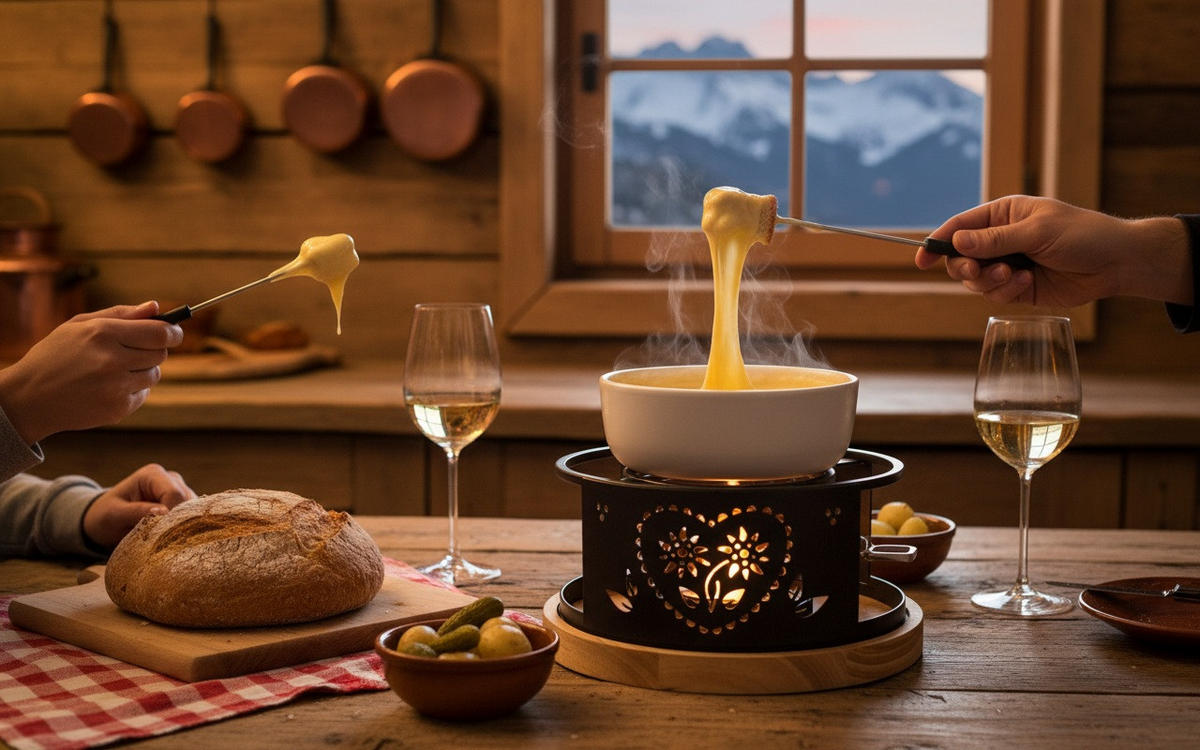 RECHAUD Heidi Cheese Line: Alpen  - Hellbraun/Schwarz, Basics, Holz/Metall (24cm) - Heidi Cheese Line