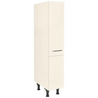 APOTHEKERSCHRANK 30/168/58 cm  in Magnolie  - Edelstahlfarben/Magnolie, MODERN, Holzwerkstoff/Metall (30/168/58cm) - Nobilia