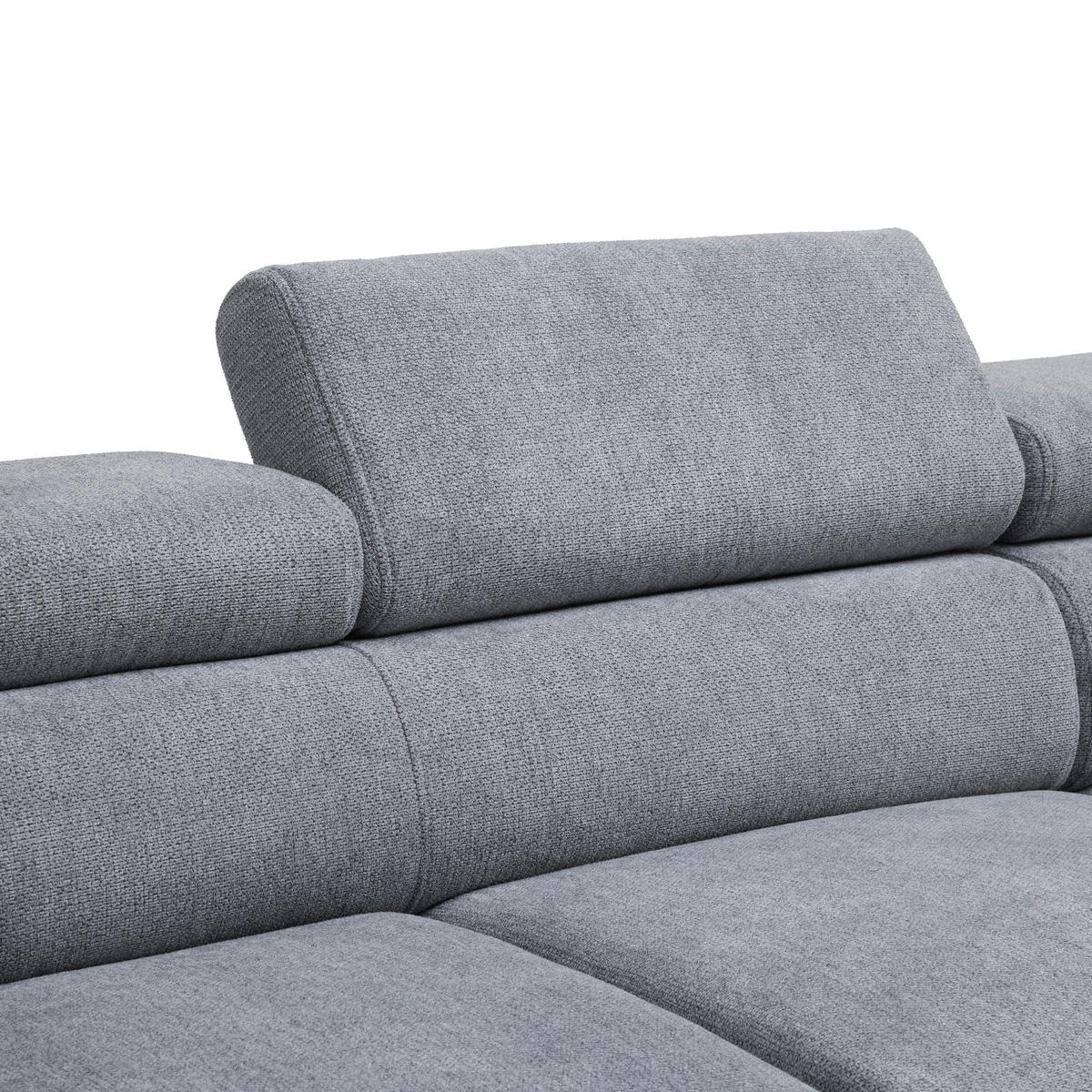 HÖRNSOFFA i vävt tyg grå  - grå/svart, Modern, metall/textil (198/257cm) - MID.YOU