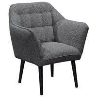 SESSEL in Webstoff Anthrazit  - Anthrazit/Schwarz, KONVENTIONELL, Holz/Textil (84/87/70cm) - MID.YOU
