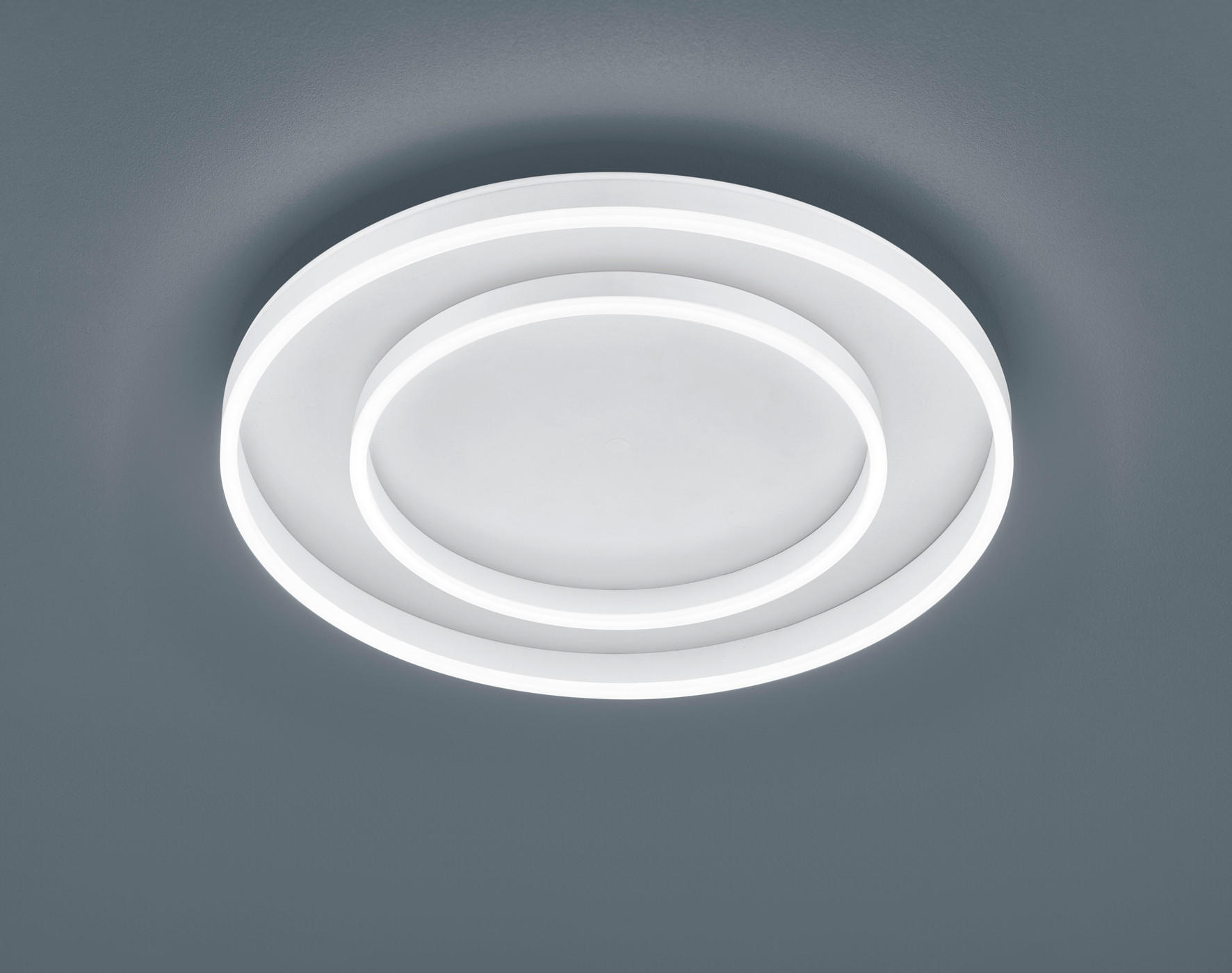 LED-DECKENLEUCHTE Sona 59,5/7,5 cm - Weiß, Design, Metall (59,5/7,5cm) - Helestra