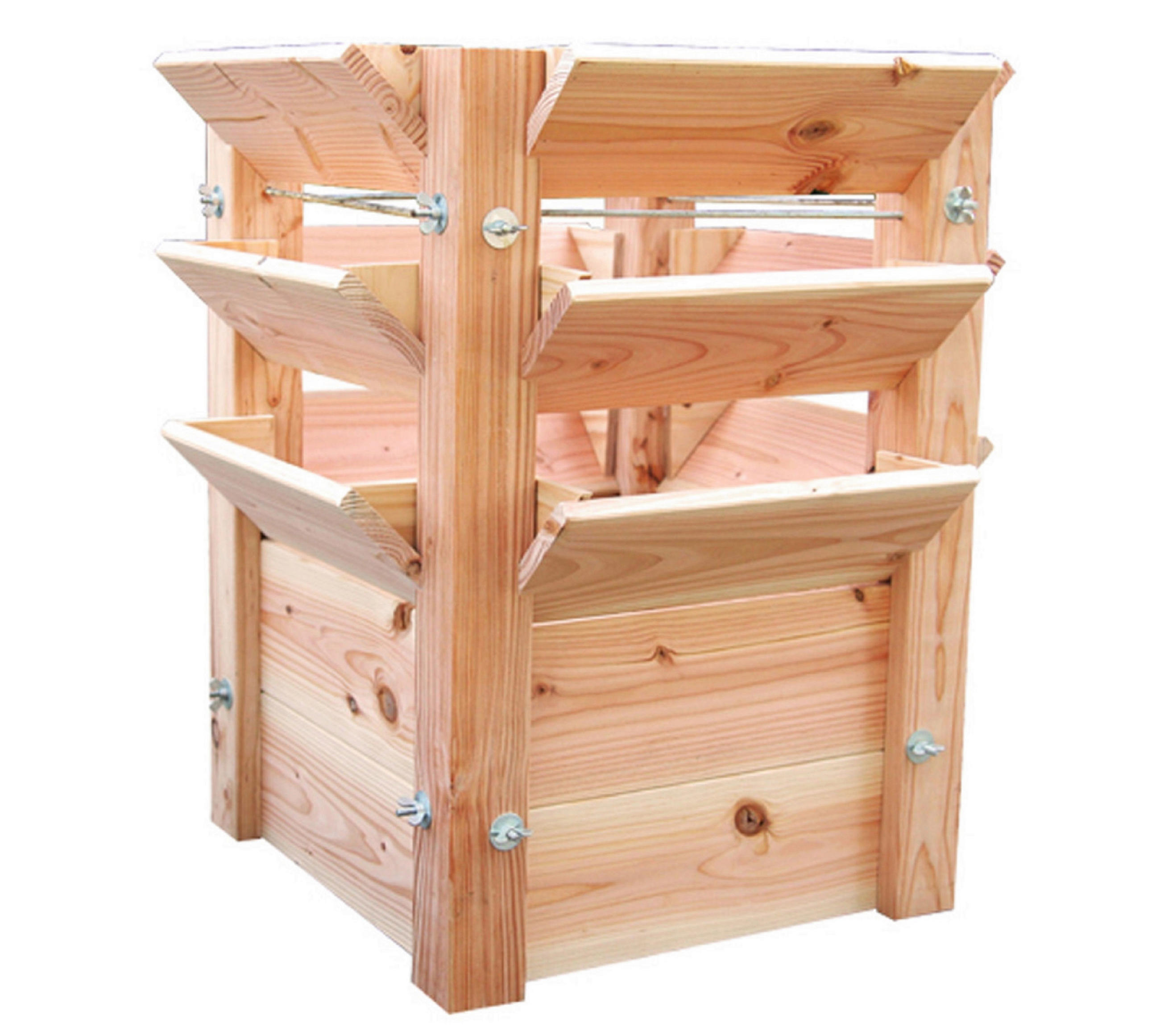 HOCHBEET 65/73/65 cm  - Lärchefarben, Basics, Holz (65/73/65cm)