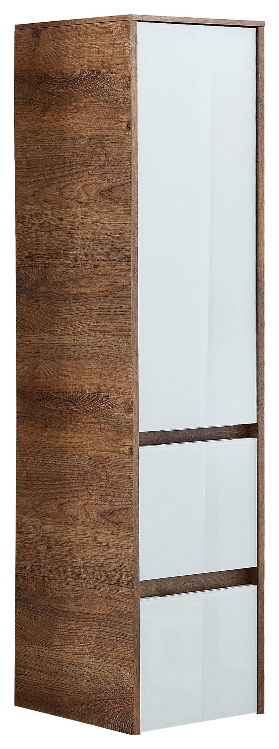 MIDI SKŘÍŇKA, tmavě hnědá, 33/123,7/33 cm - tmavě hnědá/barvy hliníku, Design, kov/kompozitní dřevo (33/123,7/33cm) - Sadena