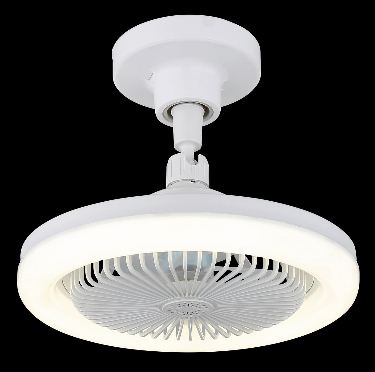 VENTILATOR STROPNI  bijela, prozirno   bijela  LIDEA  - bijela/prozirno, Design, plastika (25,8/21,7cm)