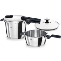 SCHNELLKOCHTOPFSET VITAQUICK®  - Silberfarben, Basics, Metall - Fissler