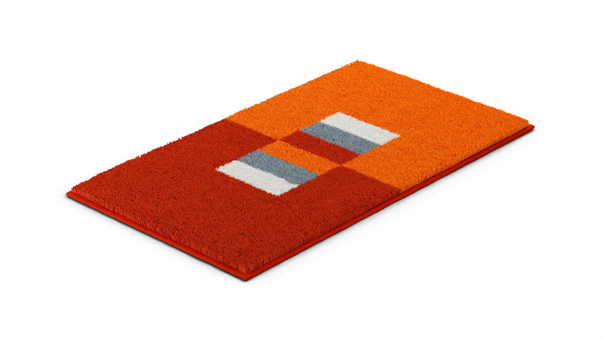 KÚPEĽŇOVÁ PREDLOŽKA, 65/115 cm - oranžová, Basics, textil/plast (65/115cm) - Grund