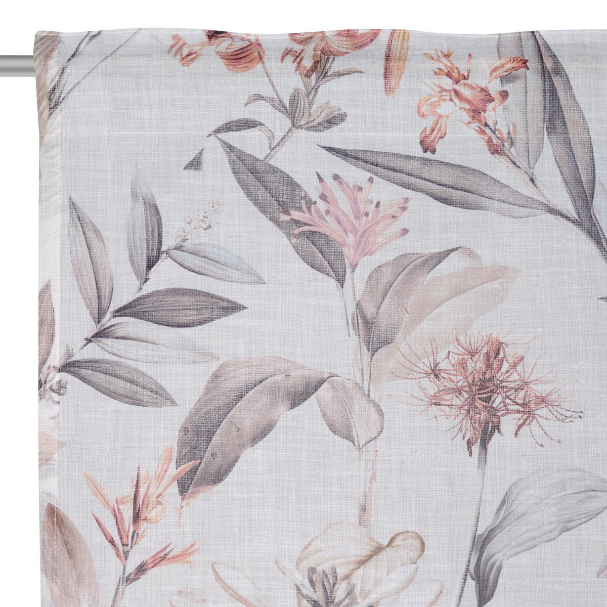 FERTIGVORHANG halbtransparent  - Grau, KONVENTIONELL, Textil (140/245cm) - Esposa