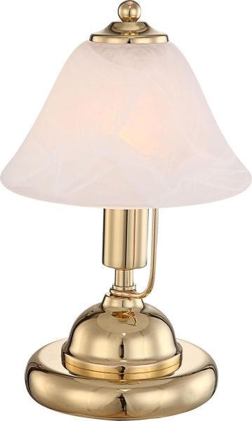 TISCHLEUCHTE 17/27 cm   - Weiß, Basics, Glas/Metall (17/27cm)