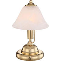 TISCHLEUCHTE 17/27 cm   - Weiß, Basics, Glas/Metall (17/27cm)