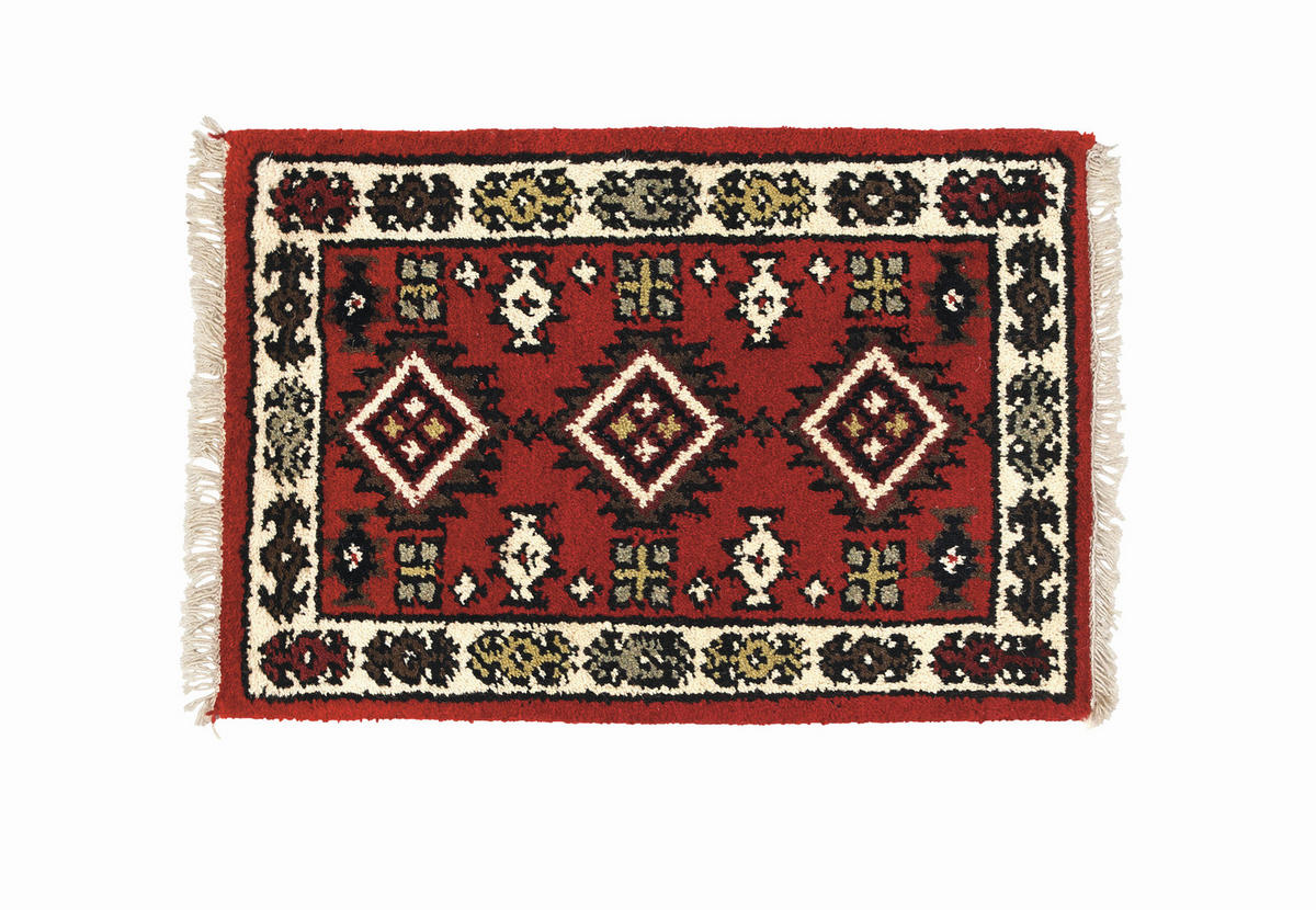 Covor Oriental  Indo Rajpur Super -TOP-  - bej/roșu, Lifestyle, textil (40/60cm) - Cazaris