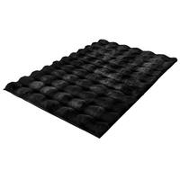 KUPATILSKA PROSTIRKA CLOUD  crna 60/90 cm  - crna, Osnovno, tekstil/plastika (60/90cm) - Kleine Wolke