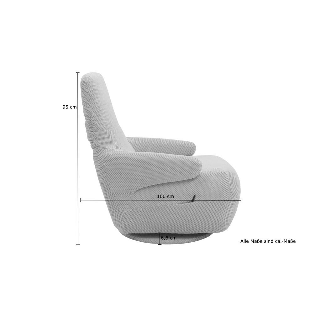 Thumbnail - Mid.you Sessel, Hellgrau, Textil, Uni, 68x67x88 cm, Made in EU, FSC Mix, Sitzfläche 360° drehbar, Wohnzimmer, Sessel, Po...