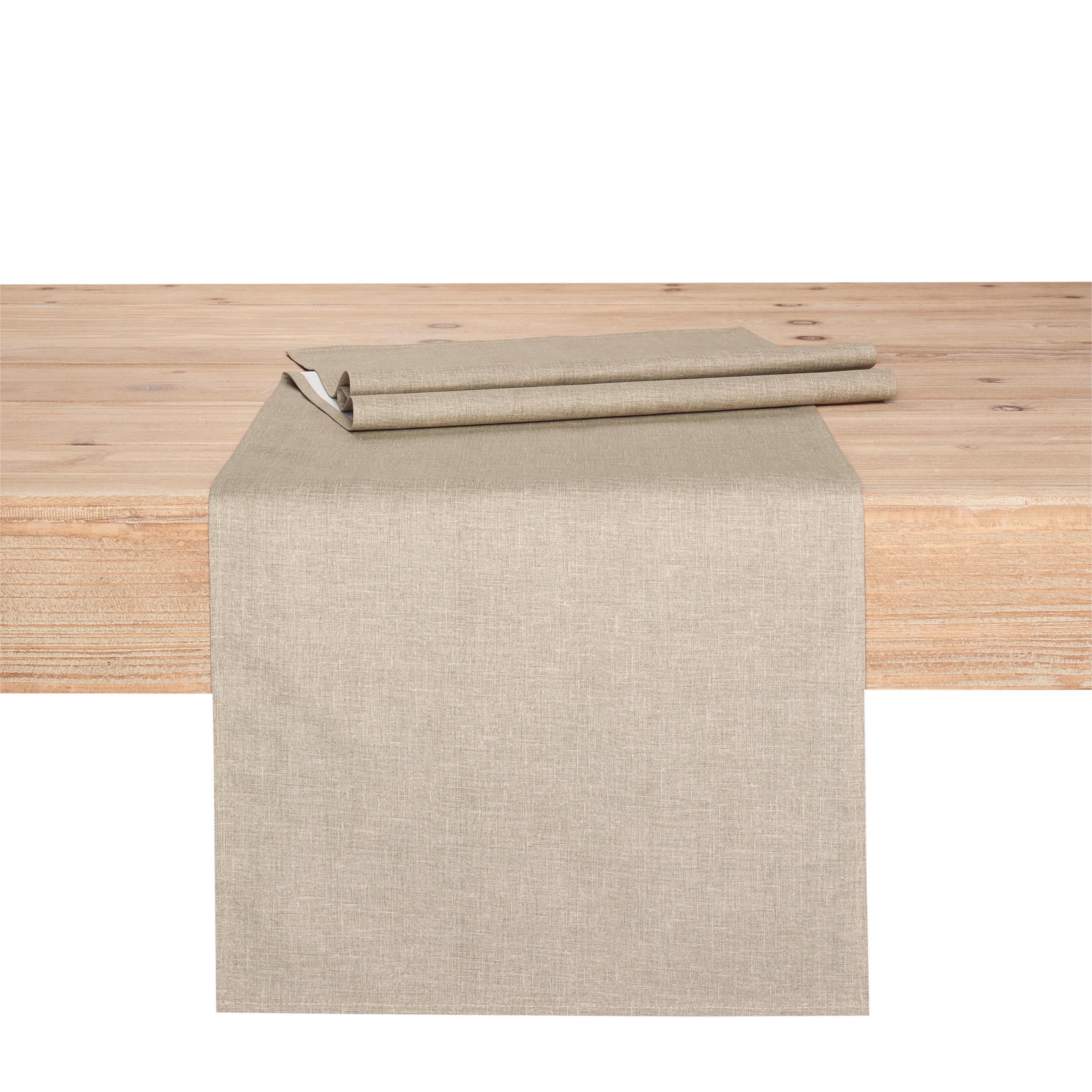TISCHLÄUFER Oslo Textil Sandfarben 40/140 cm  - Sandfarben, Basics, Textil (40/140cm) - Peyer Syntex
