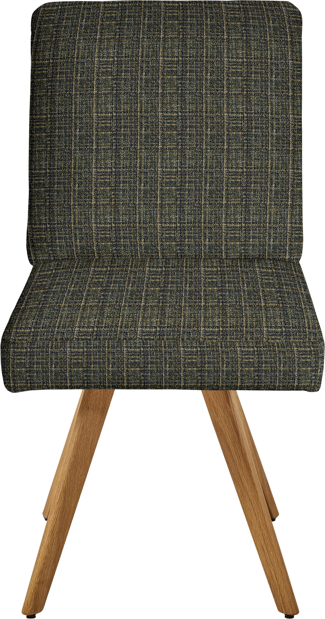 STUHL  in Flachgewebe Holz, Textil  - Eichefarben/Grün, Design, Holz/Textil (46/94/58cm) - Dieter Knoll