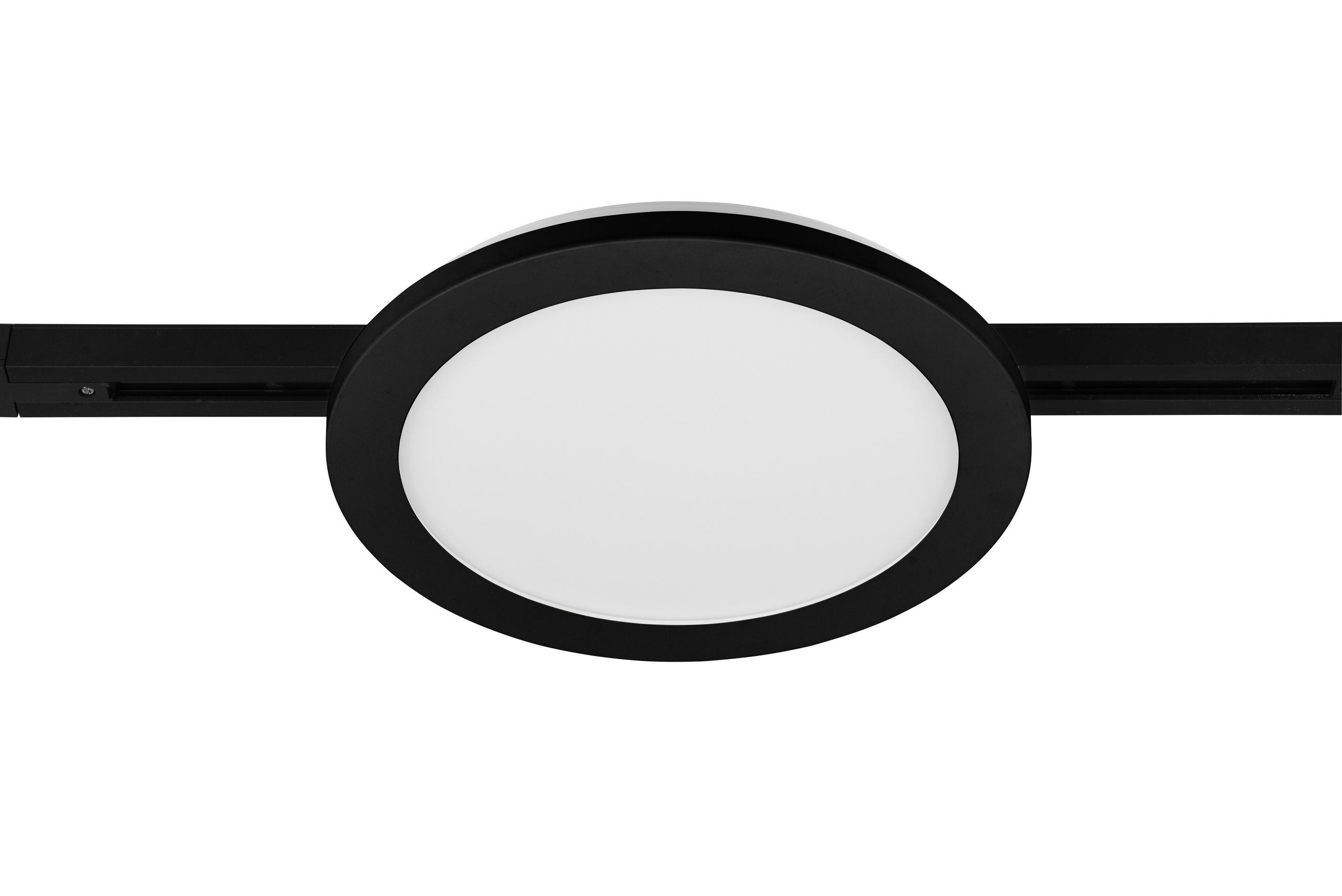 DECKENLEUCHTE  26,0/2,7 cm    - Schwarz, Basics, Kunststoff (26,0/2,7cm) - Trio Leuchten