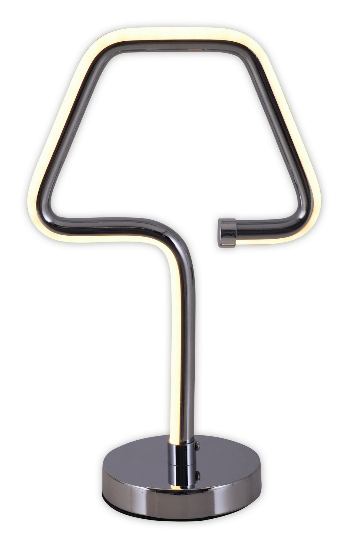 LED-TISCHLEUCHTE 18/30 cm   - Chromfarben, Design, Kunststoff/Metall (18/30cm) - Näve