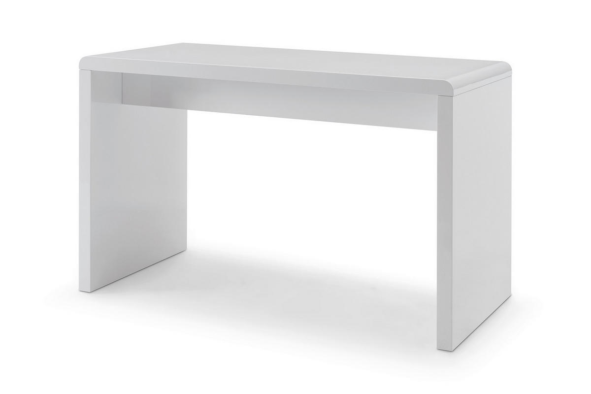 SCHREIBTISCH 120/60/75 cm  in Weiß Hochglanz  - Weiß Hochglanz, MODERN, Holzwerkstoff (120/60/75cm) - Livetastic