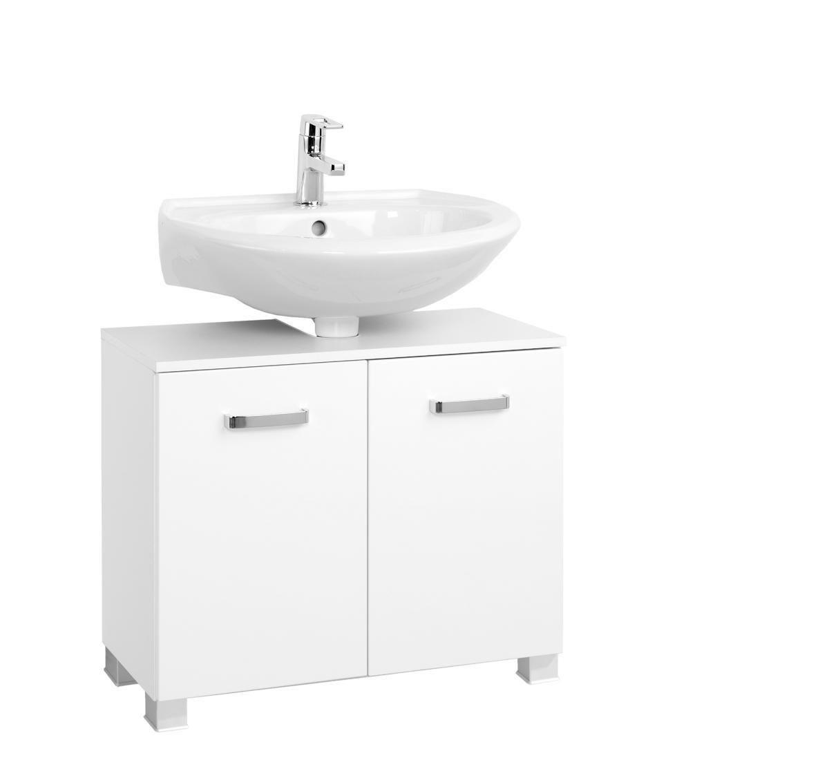 WASCHBECKENUNTERSCHRANK 70/58/35 cm  - Chromfarben/Silberfarben, KONVENTIONELL, Holzwerkstoff/Kunststoff (70/58/35cm) - Xora