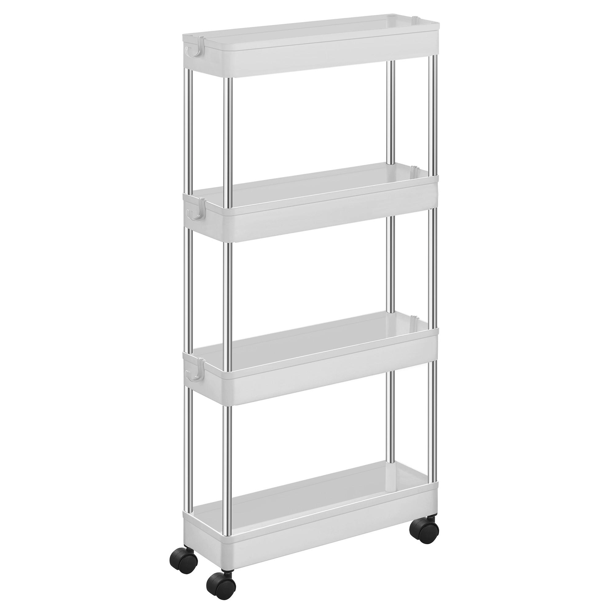 SERVIERWAGEN Weiß  - Weiß, Basics, Kunststoff/Metall (42/86/14.4cm)