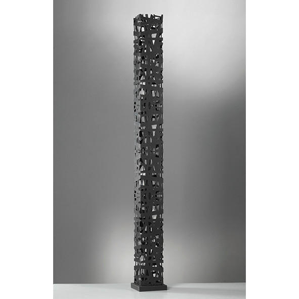 STEHLEUCHTE 22/153 cm    - Brombeere/Schwarz, Design, Metall (22/153cm)