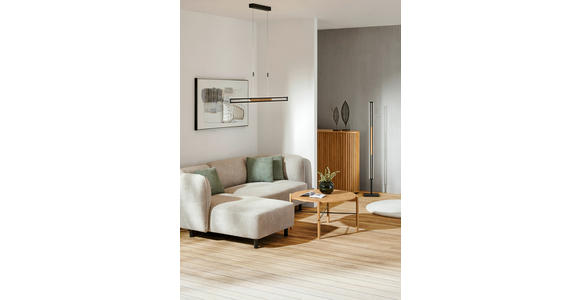 LED-HÄNGELEUCHTE 127,8 cm - Schwarz, Basics, Holz/Metall (127,8cm) - Dieter Knoll