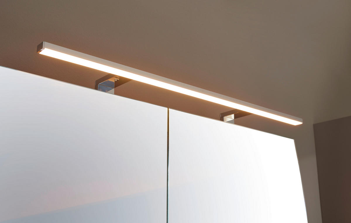 BADEZIMMER 4-teilig  in 82,2 cm  - Chromfarben/Hellbraun, Basics, Glas/Keramik (82,2cm)