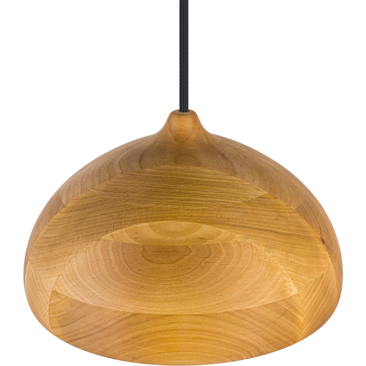 ZÁVĚSNÉ SVÍTIDLO, 22.5/90-140 cm  - černá/barvy olše, Natur, dřevo (22.5/90-140cm)