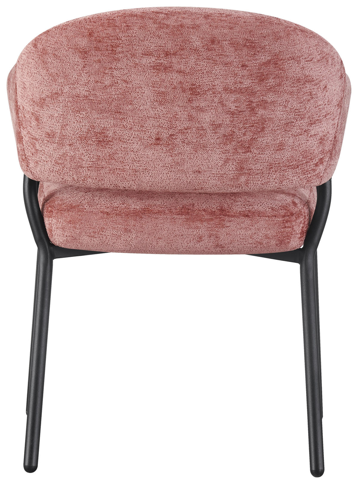 ARMLEHNSTUHL  in Eisen Mikrofaser  - Pink/Schwarz, KONVENTIONELL, Holz/Textil (60/80/62cm) - MID.YOU