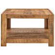 COUCHTISCH Mangoholz massiv 75/75/45 cm quadratisch Naturfarben  - Naturfarben, Design, Holz (75/75/45cm) - Carryhome