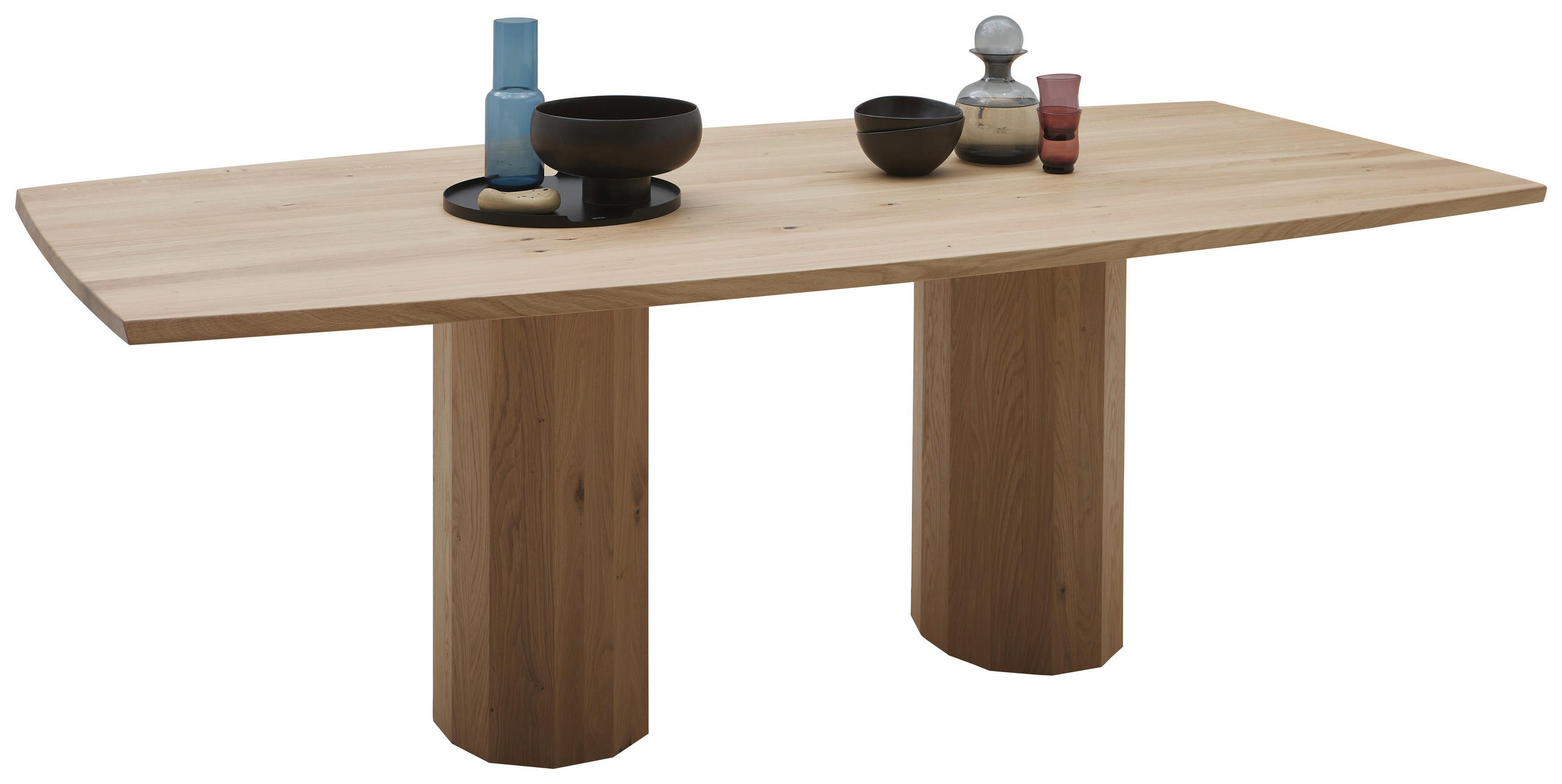 ESSTISCH      - Eiche Bianco, Design, Holz (220/110/76cm) - Dieter Knoll