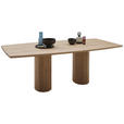 ESSTISCH      - Eiche Bianco, Design, Holz (220/110/76cm) - Dieter Knoll