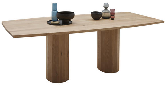 ESSTISCH      - Eiche Bianco, Design, Holz (220/110/76cm) - Dieter Knoll