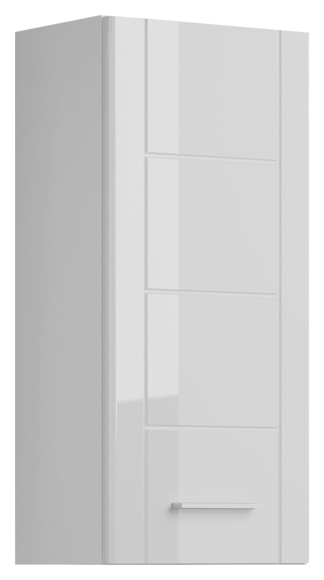 HÄNGESCHRANK 37/77/22 cm  - Weiß Hochglanz, MODERN, Holzwerkstoff/Kunststoff (37/77/22cm) - MID.YOU