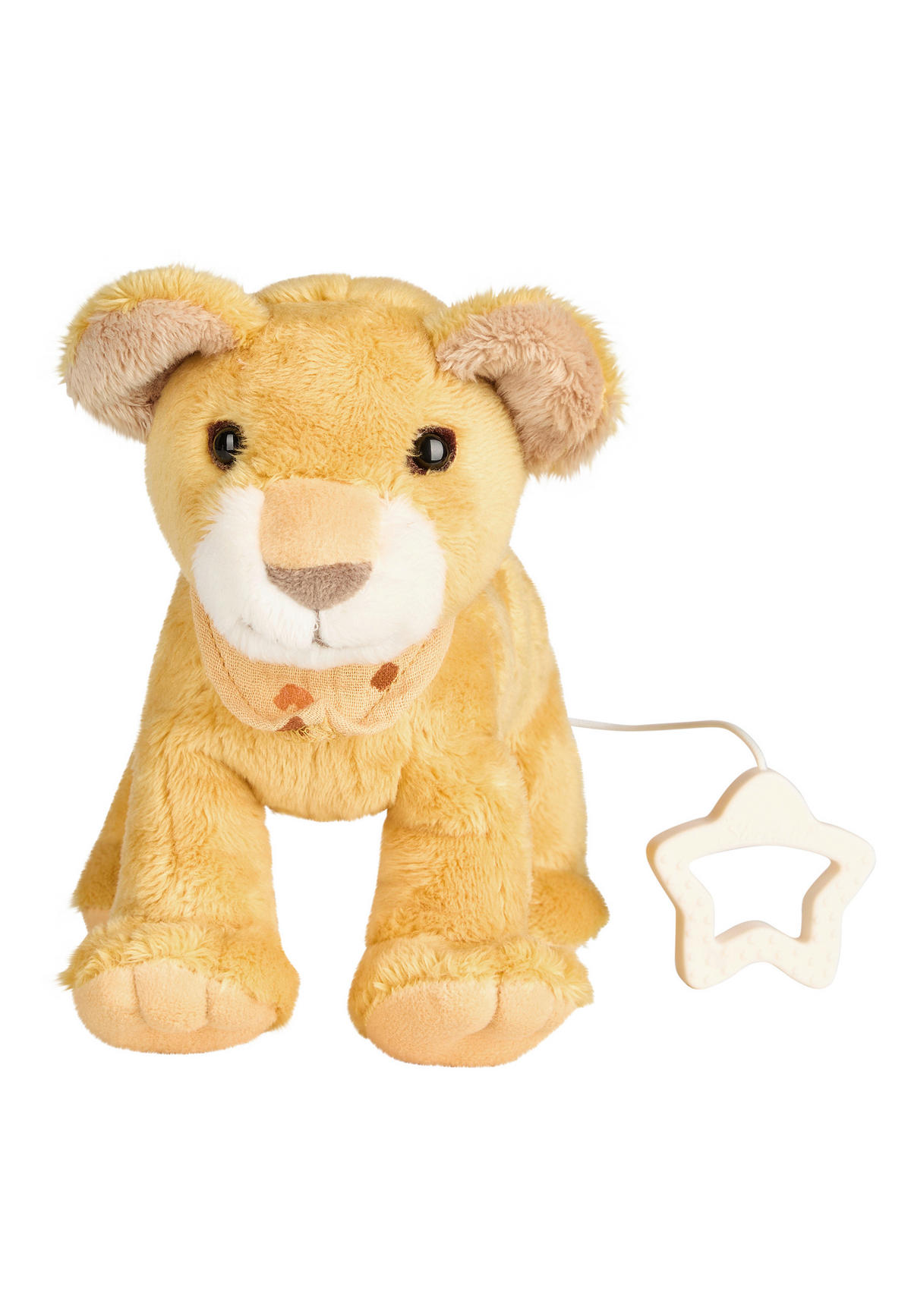 SPIELUHR Löwe Leo  - Hellgelb, Basics, Textil (21/18/8cm) - Sterntaler