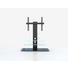 TV-ELEMENT Schwarz - Schwarz/Alufarben, Design, Glas/Metall (90/104/40cm)