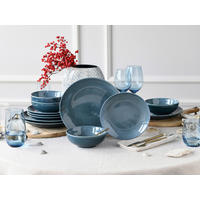 TAFELSERVICE 12-teilig  - Blau, Keramik - Creatable