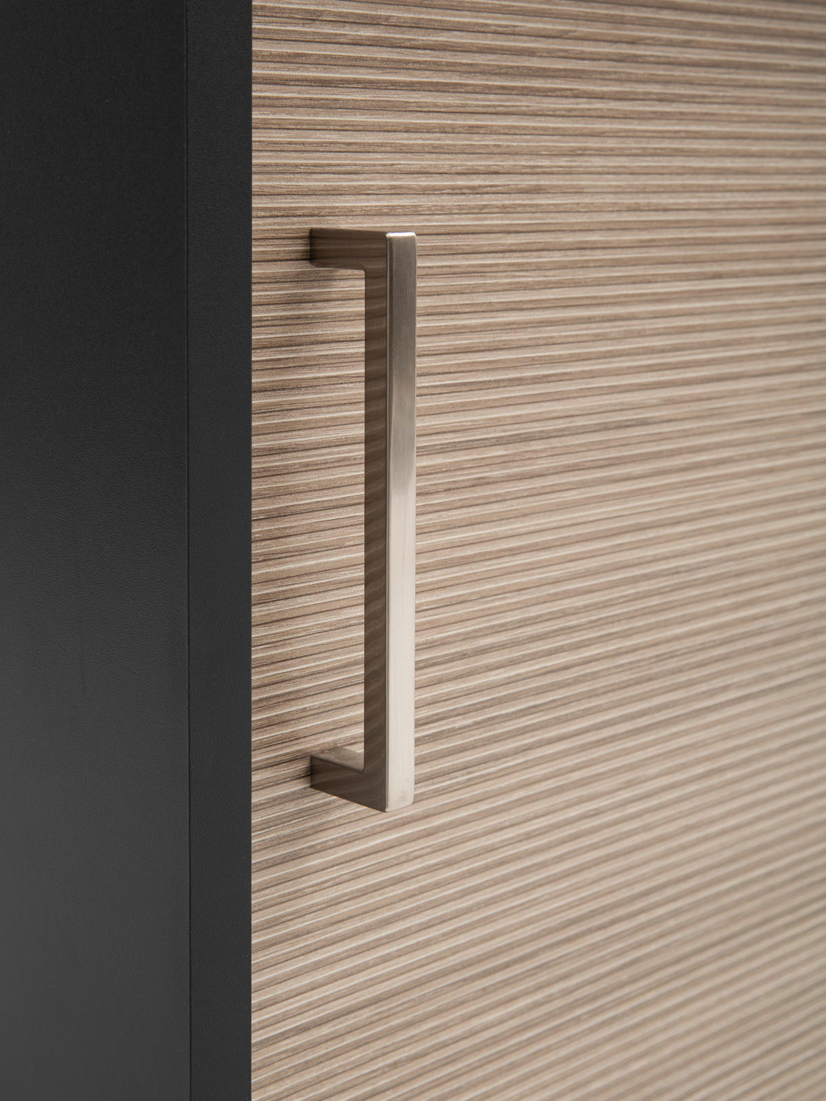 AKTENSCHRANK Anthrazit, Beige  - Beige/Anthrazit, MODERN, Holzwerkstoff (80,1/150/38,2cm) - MID.YOU