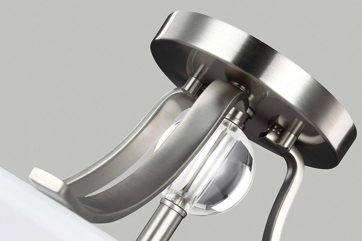 DECKENLEUCHTE  35.2/29.7 cm    - Nickelfarben, Basics, Glas/Metall (35.2/29.7cm) - Elstead Lighting