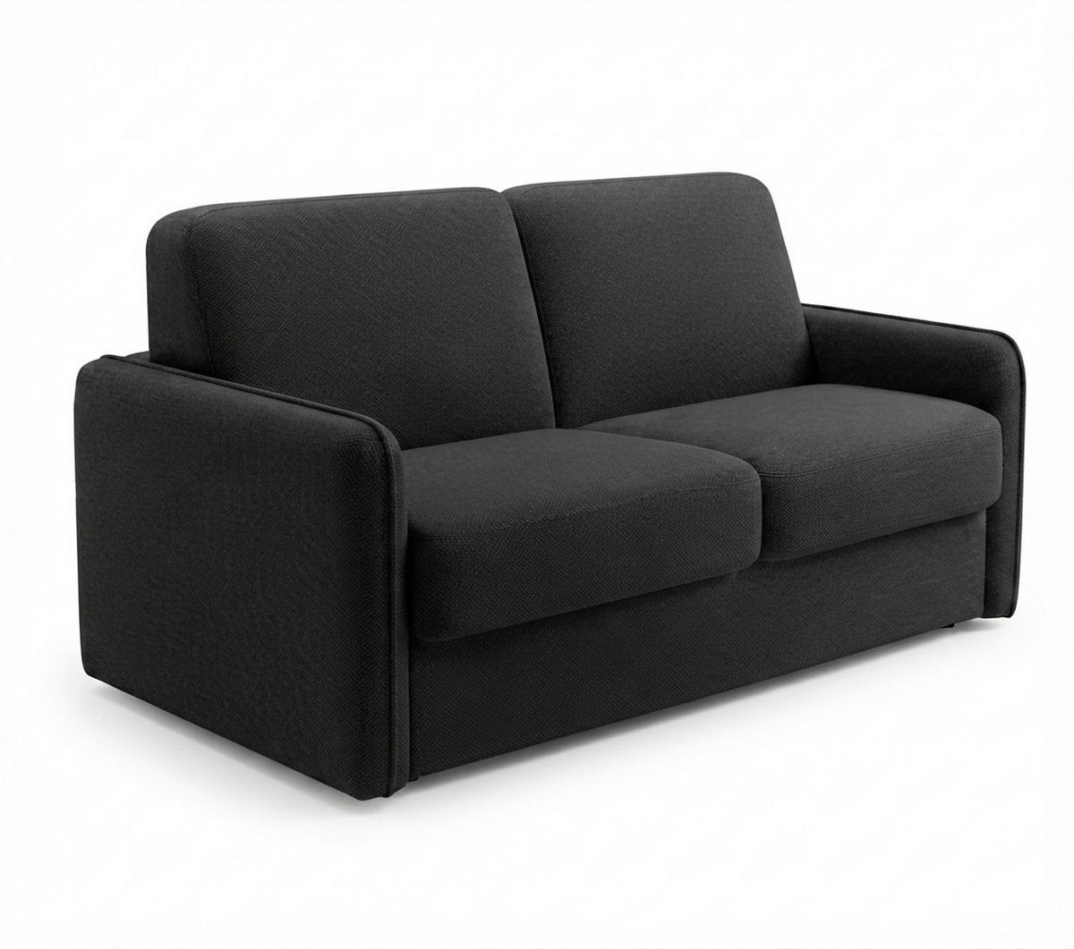 SCHLAFSOFA Webstoff Schwarz  - Schwarz, KONVENTIONELL, Kunststoff/Textil (180/86/100cm) - Xora