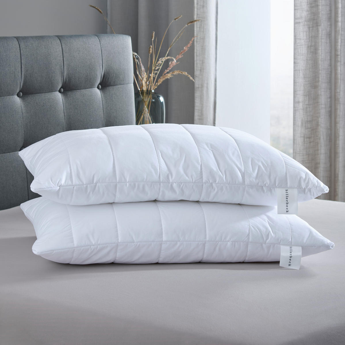 KOPFPOLSTER 70/90 cm   - Weiß, Basics (70/90cm) - Billerbeck