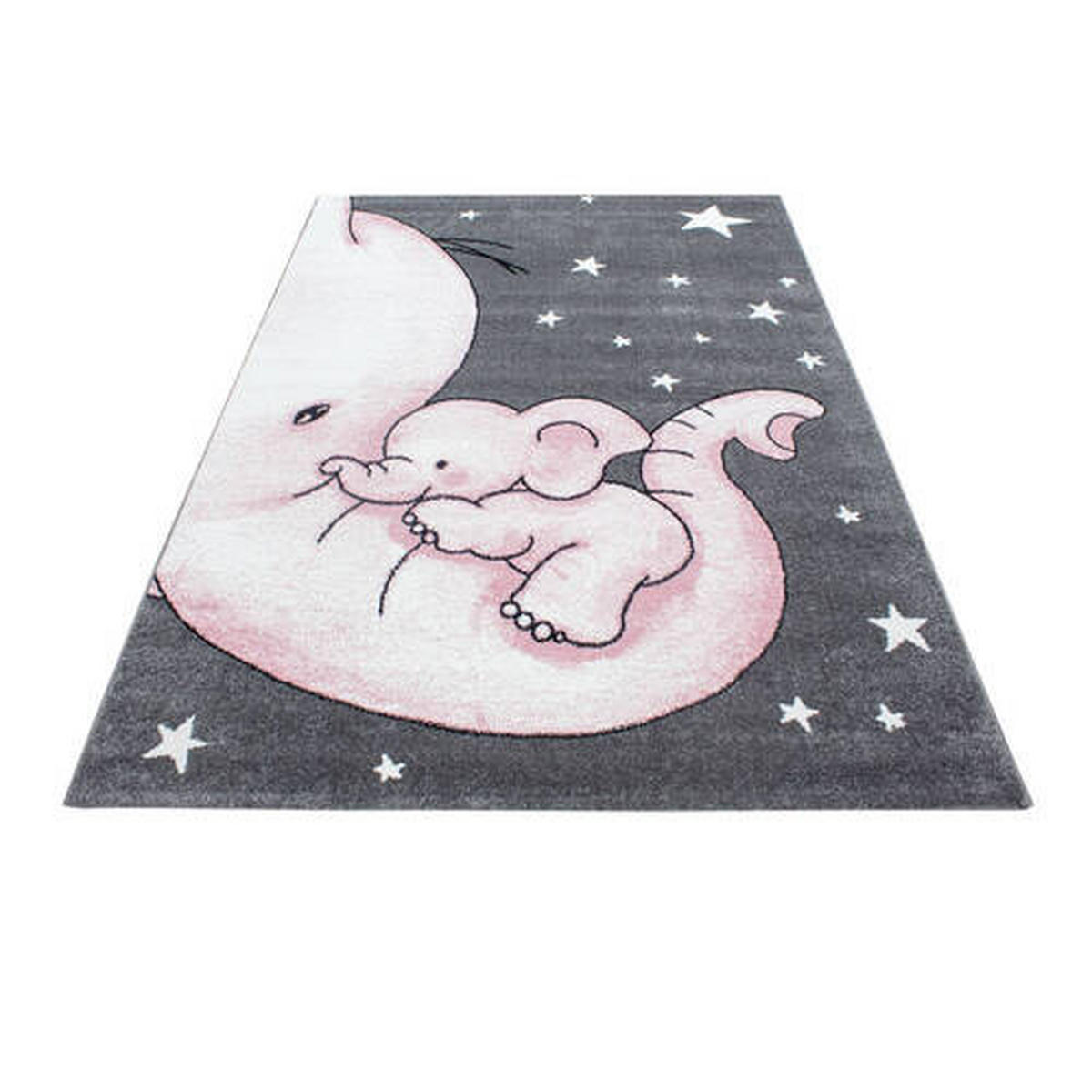 BARNMATTA 200/290 cm Kids  - vit/pink, Trend, textil (200/290cm) - Ben'n'jen