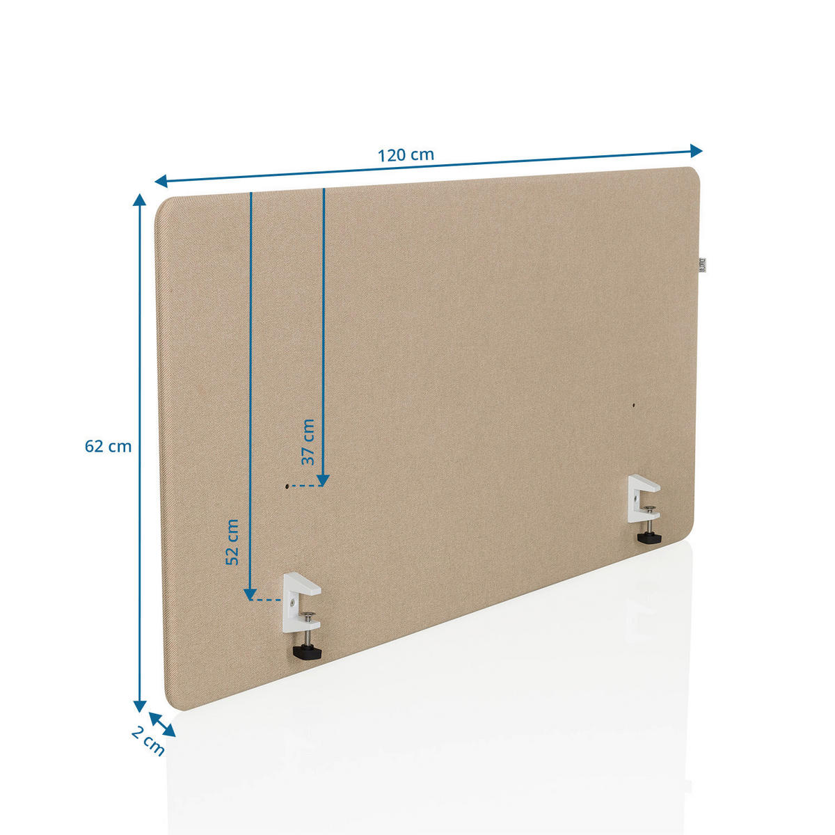 TRENNWAND  in Beige  - Beige, MODERN, Textil (120/62/2cm) - MID.YOU